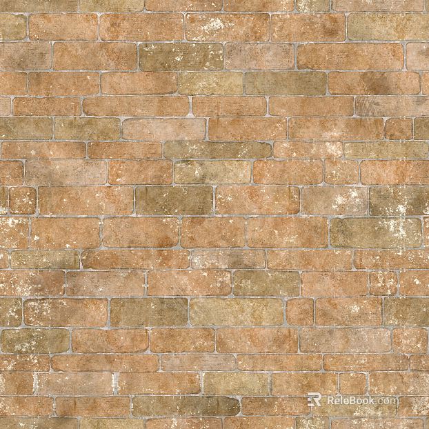 Retro wind yellow brown brick wall background wall texture