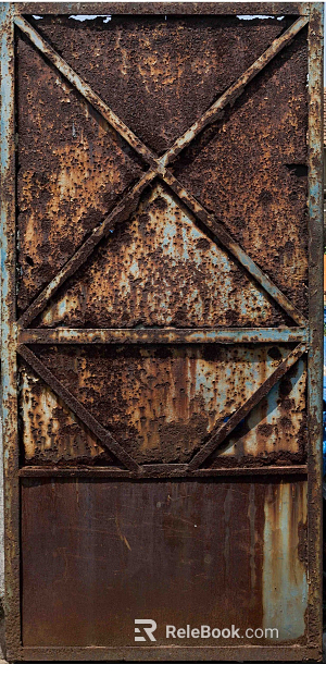 Metal door texture