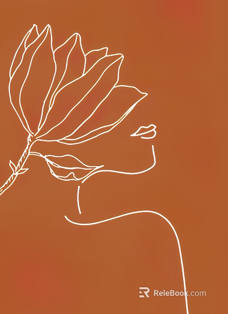 Plant painting texture