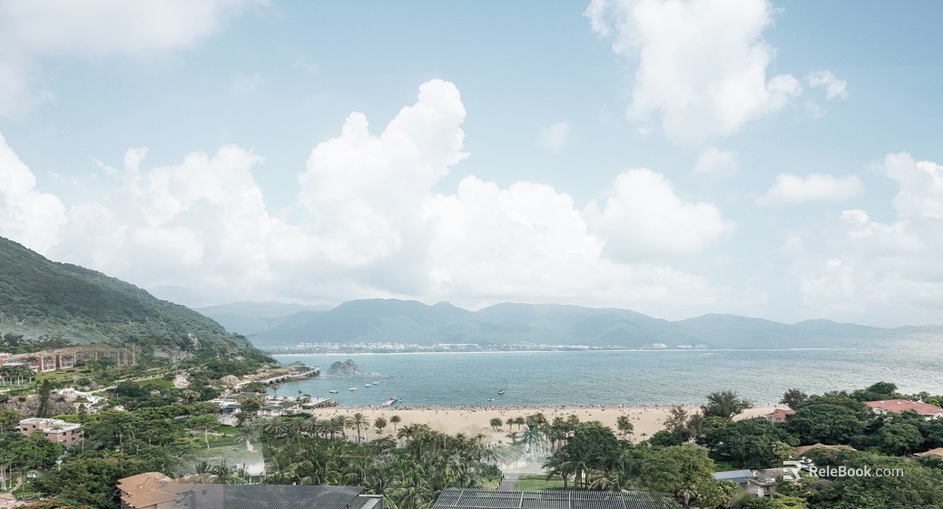 Seaside beach scenery texture