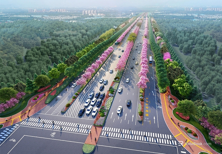 Urban Landscape Avenue Effect Diagram texture