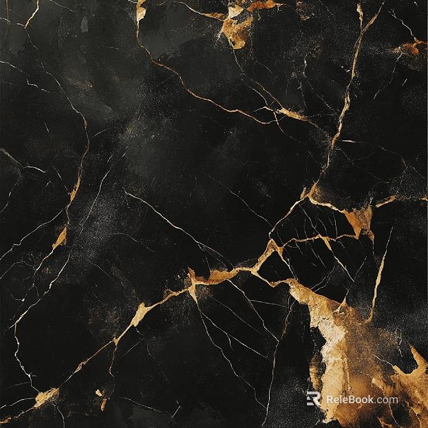 Black Golden Flower Marble texture