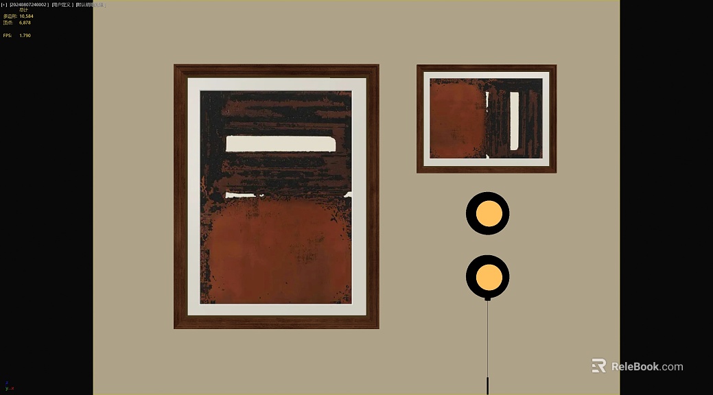 Retro Style Brown Abstract Decorative Painting texture