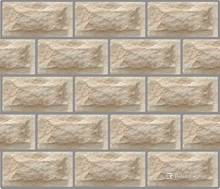 Brick wall light color concave convex culture stone wall brick texture