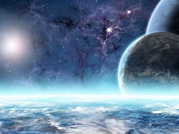 cosmic starry sky 3d model