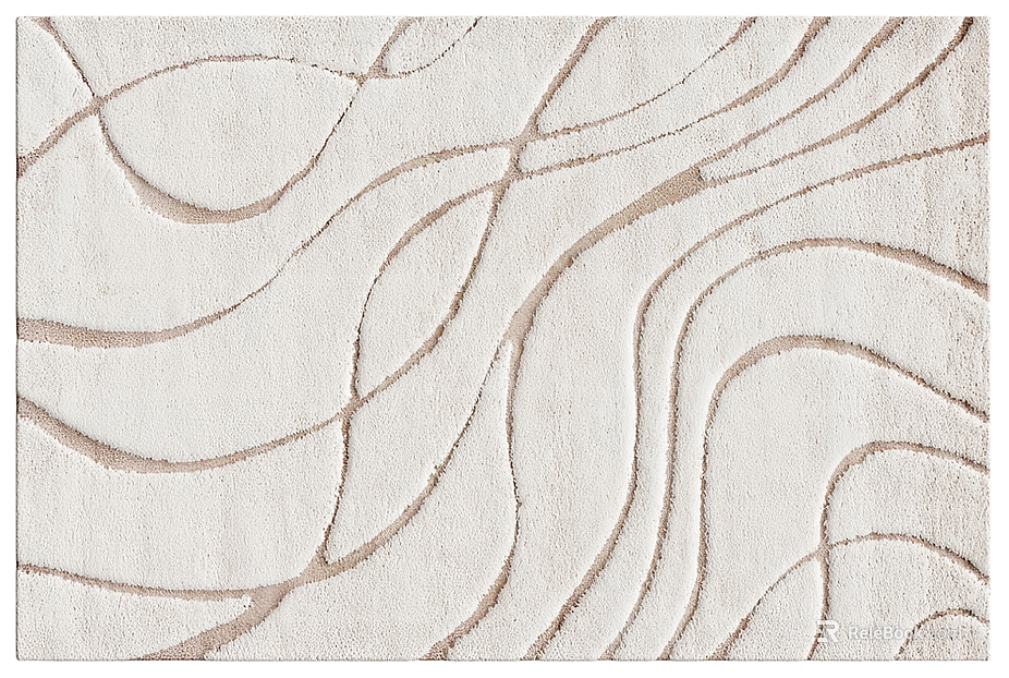 Modern Simple Geometric Plush Carpet texture