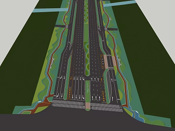Black Municipal Highway Road Planning texture (ID:ffaeh132744)