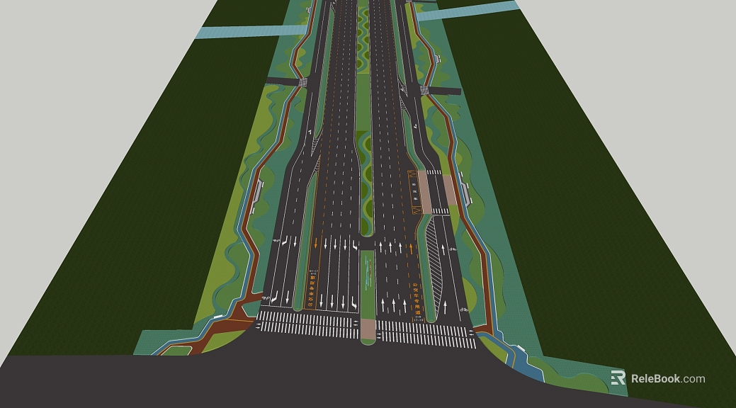 Black Municipal Highway Road Planning texture