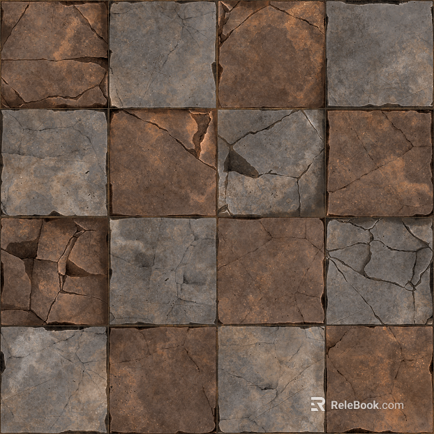 Old stones on damaged ground texture