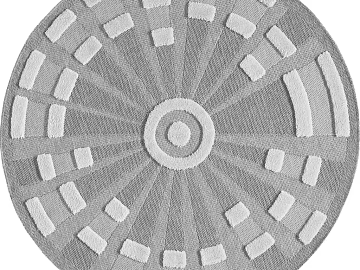 Light gray geometric pattern round carpet living room texture (ID:ffaeh924794)