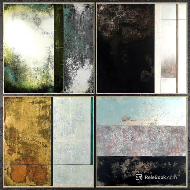 Abstract wind decorative painting living room background wall texture