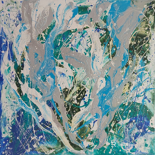 Modern abstract decorative painting texture