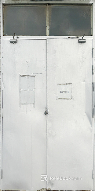 Fireproof and explosion-proof metal door texture