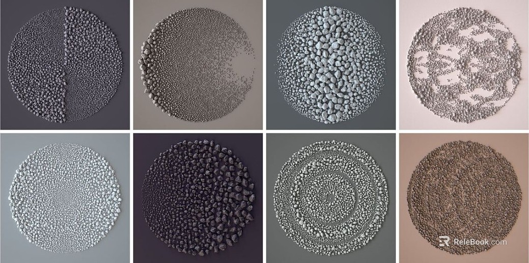 three-dimensional physical painting texture