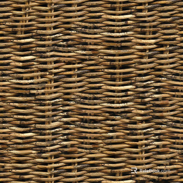 Yellow rattan rattan bamboo woven woven material texture