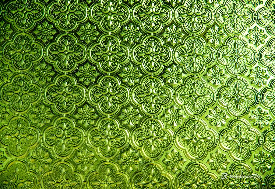 turquoise pattern art glass decorative wall texture