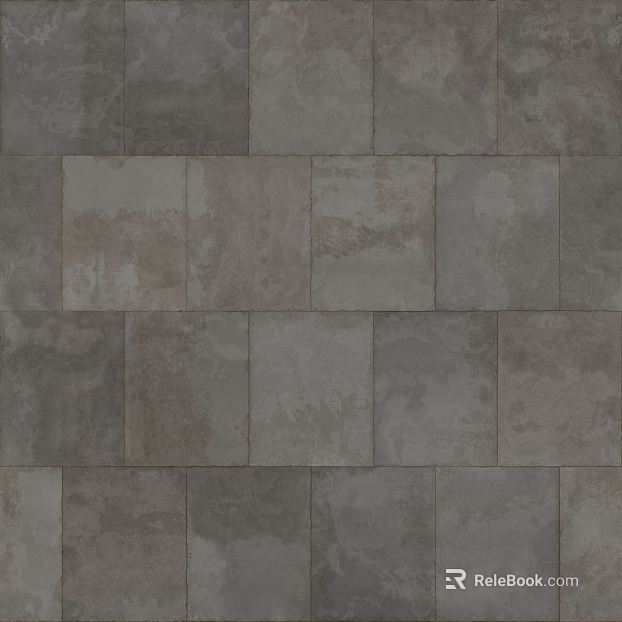Gray brown antique brick kitchen floor texture