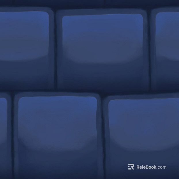 Dark Blue Glass Mosaic Wall Decoration texture
