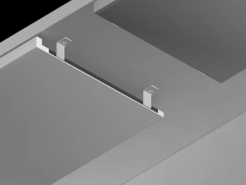 Matte silver metal integrated ceiling texture (ID:ffaeh763361)