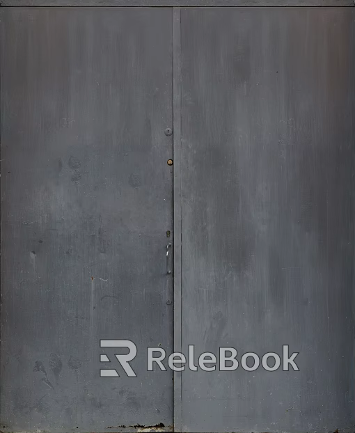 Metal door texture