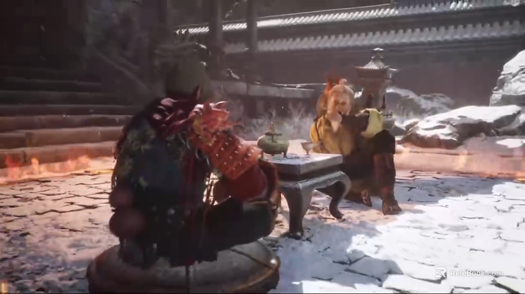 Chinese Ancient Style Temple Scene texture