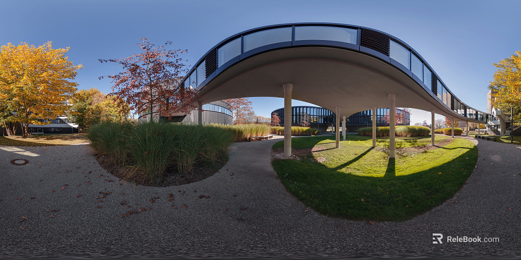 Exterior Landscape Corridor Park HDR texture