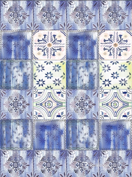 Small tiles for kitchen and bathroom texture