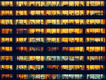 Building facade night windows texture (ID:ffach940536)