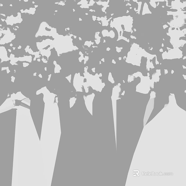 Grey Black and White Tree Shadow Decoration Map texture
