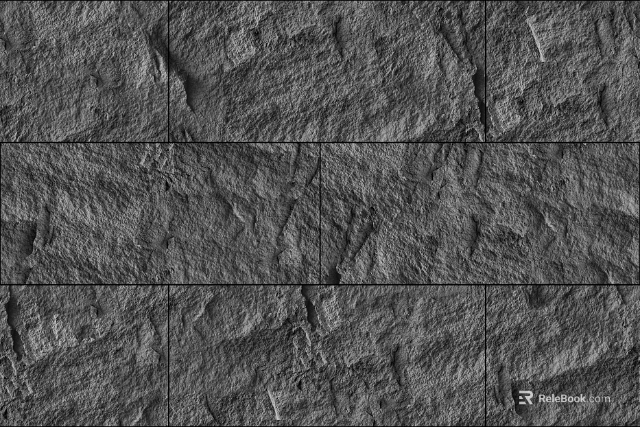 Dark gray rock wall paving texture