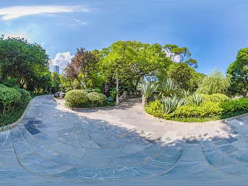 Outdoor Park Shade Trails Daytime HDR texture (ID:ffach293366)