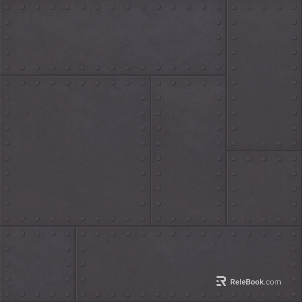 Dark gray spliced metal plate industrial wall texture