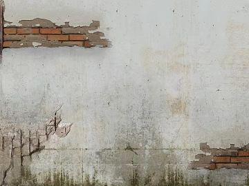 Grey-white dilapidated brick wall interior wall finish texture (ID:ffaeh339301)