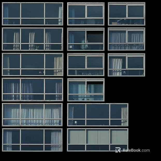 Modern window window frame window view residence texture