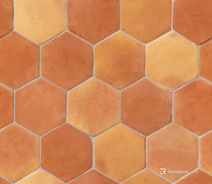 Hexagonal antique brick clay antique brick texture