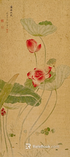 Plant painting texture