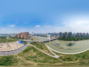 HDR Ecological Rivers and Lakes Scenery Panorama 3d model
