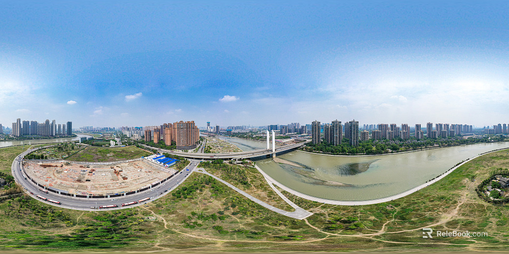 HDR Ecological Rivers and Lakes Scenery Panorama texture