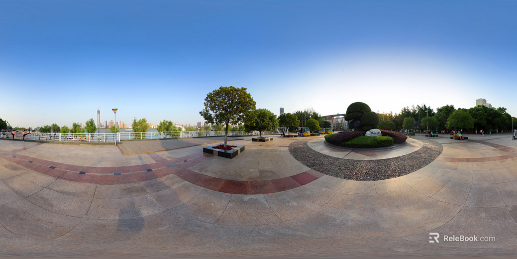 HDR City Leisure Square Panoramic View texture