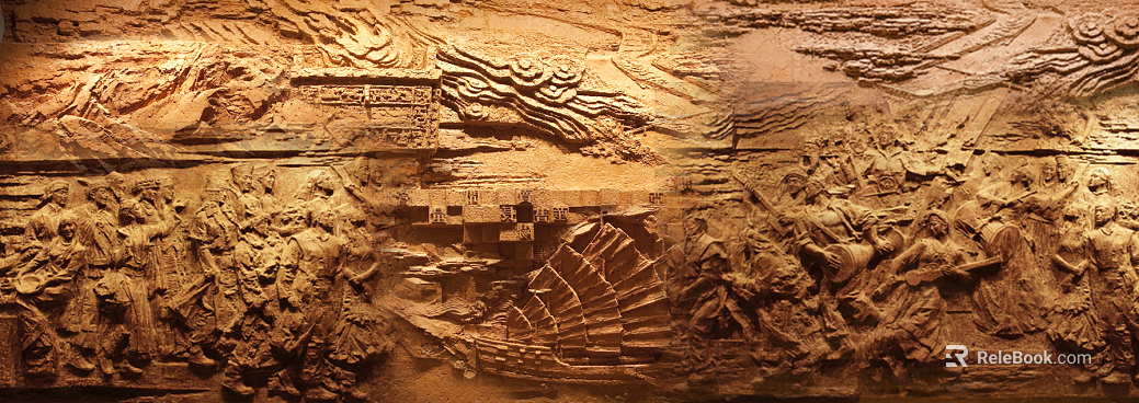 relief red boat relief texture