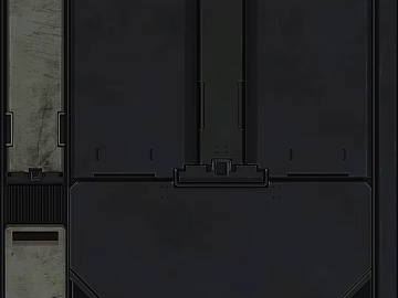 Industrial-style dark gray metal hatchway texture (ID:ffaeh173139)