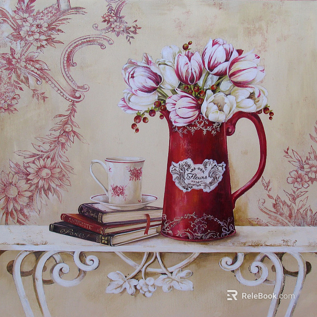 Plant painting texture