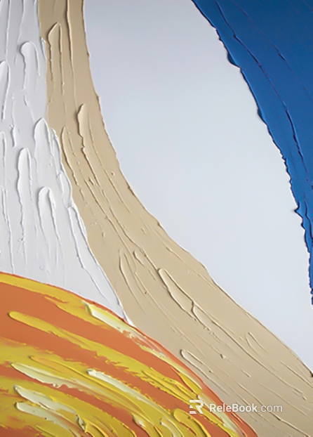 three-dimensional physical painting texture