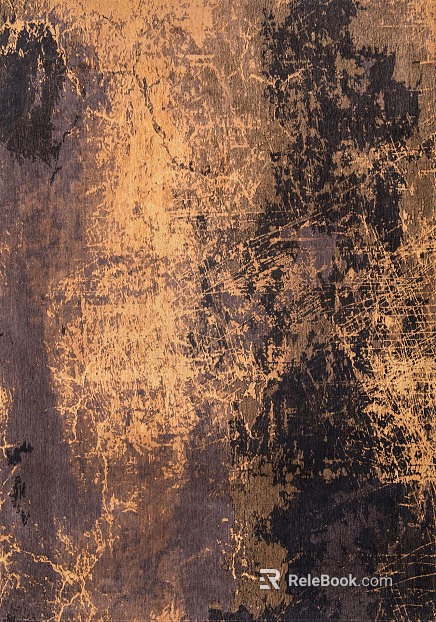 Old black gold metal wall decoration texture