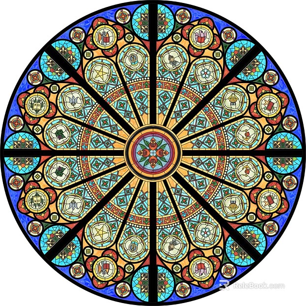 Round carpet texture