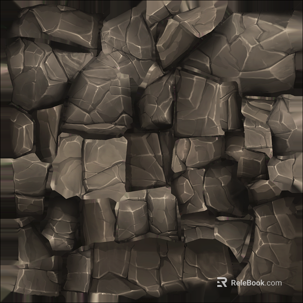Dark gray rock outdoor wall surface texture