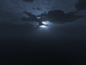 Dark clouds cover the moon in the night sky texture (ID:ffach988278)