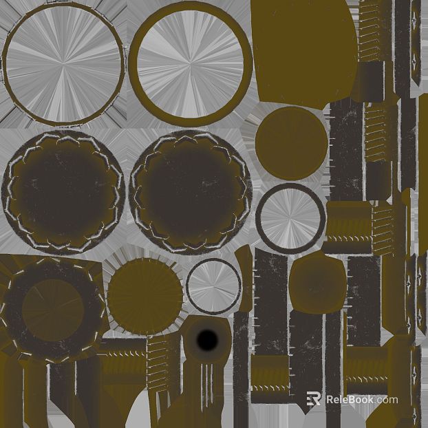 Industrial wind black gold metal decorative plate texture