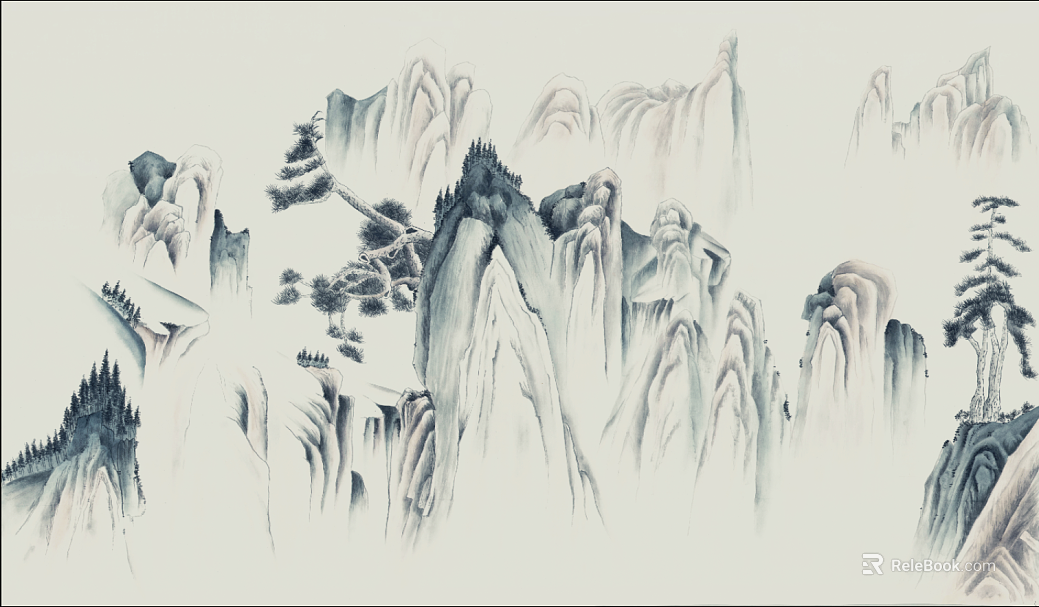 landscape painting texture
