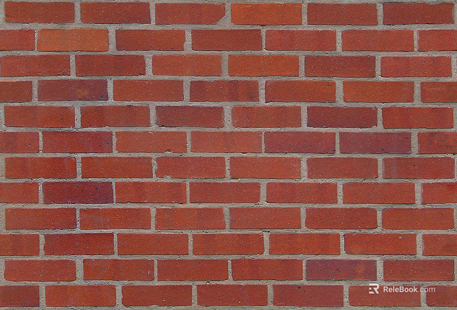 Brick wall red I-shaped wall brick texture
